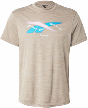 Reebok Funkčné tričko  azúrová / tmavošedá / ružová / biela