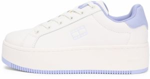 Tommy Jeans Nízke tenisky 'ESS'  svetlofialová / biela