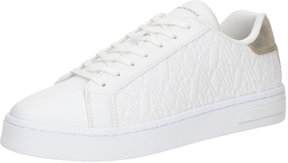 ARMANI EXCHANGE Nízke tenisky  zlatá / biela
