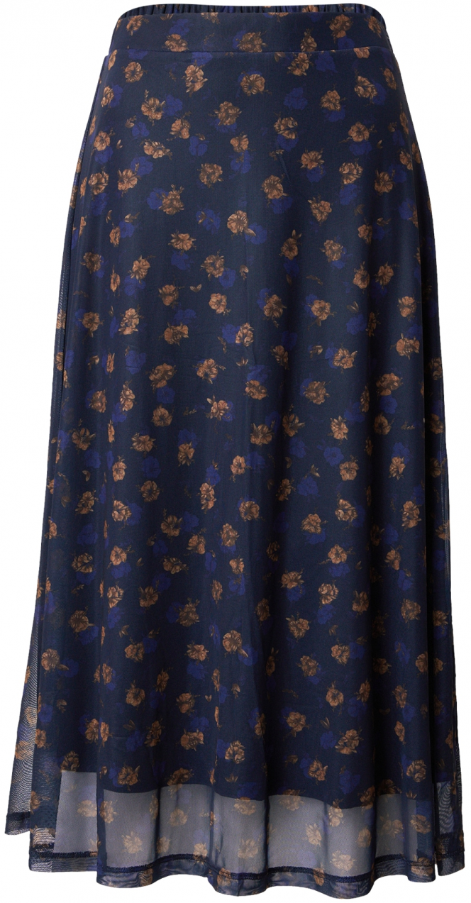 MSCH COPENHAGEN Sukňa 'Ginie Illenora'  námornícka modrá / tmavomodrá / svetlohnedá
