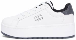 Tommy Jeans Nízke tenisky 'ESS'  tmavosivá / čierna / biela