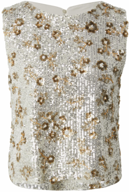 MSCH COPENHAGEN Blúzka 'Magnolia'  zlatá / strieborná