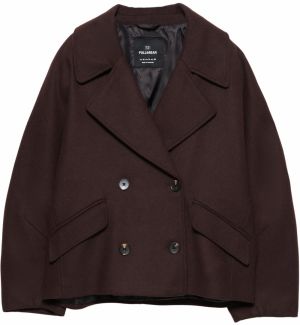 Pull&Bear Prechodný kabát  burgundská