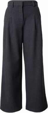 MSCH COPENHAGEN Plisované nohavice 'Seba'  tmavosivá