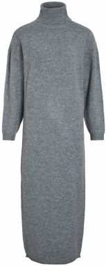 Vila Petite Pletené šaty 'VIBREENA'  sivá melírovaná