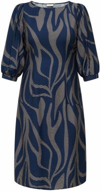 ONLY Carmakoma Šaty 'CARFANNIL'  piesková / námornícka modrá