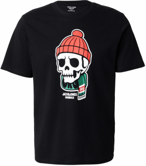 JACK & JONES Tričko 'JORHOLIDAY'  zelená / červená / čierna / biela