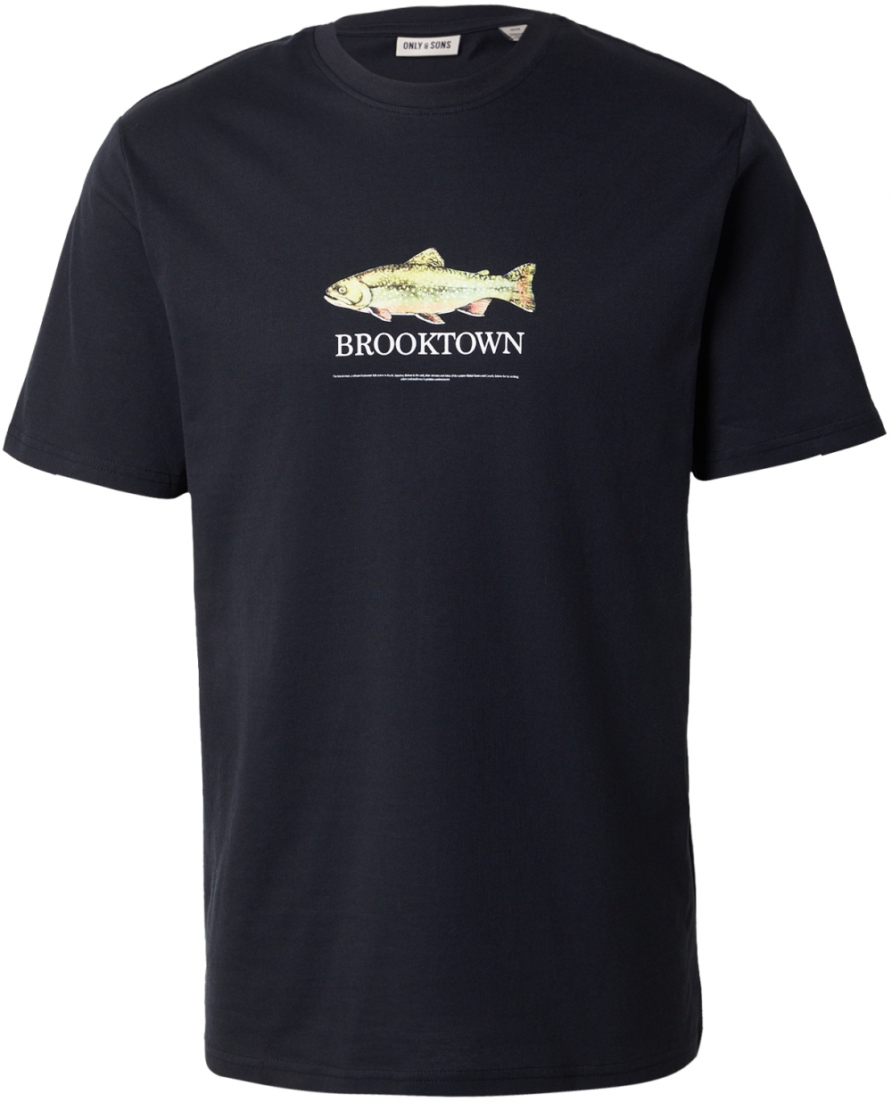 Only & Sons Tričko 'ONSFREDO'  zelená / oranžová / čierna / biela