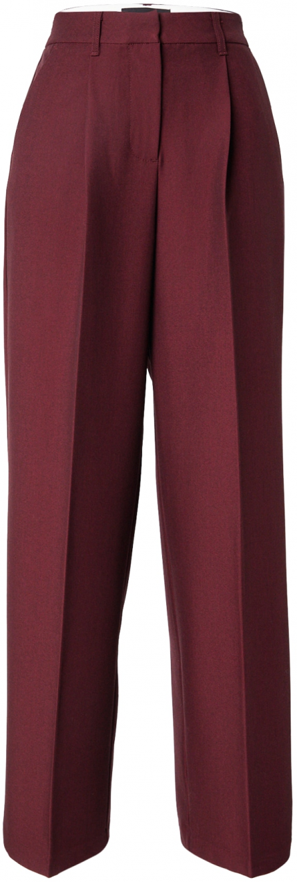 JJXX Plisované nohavice 'JXELLIS'  vínovo červená