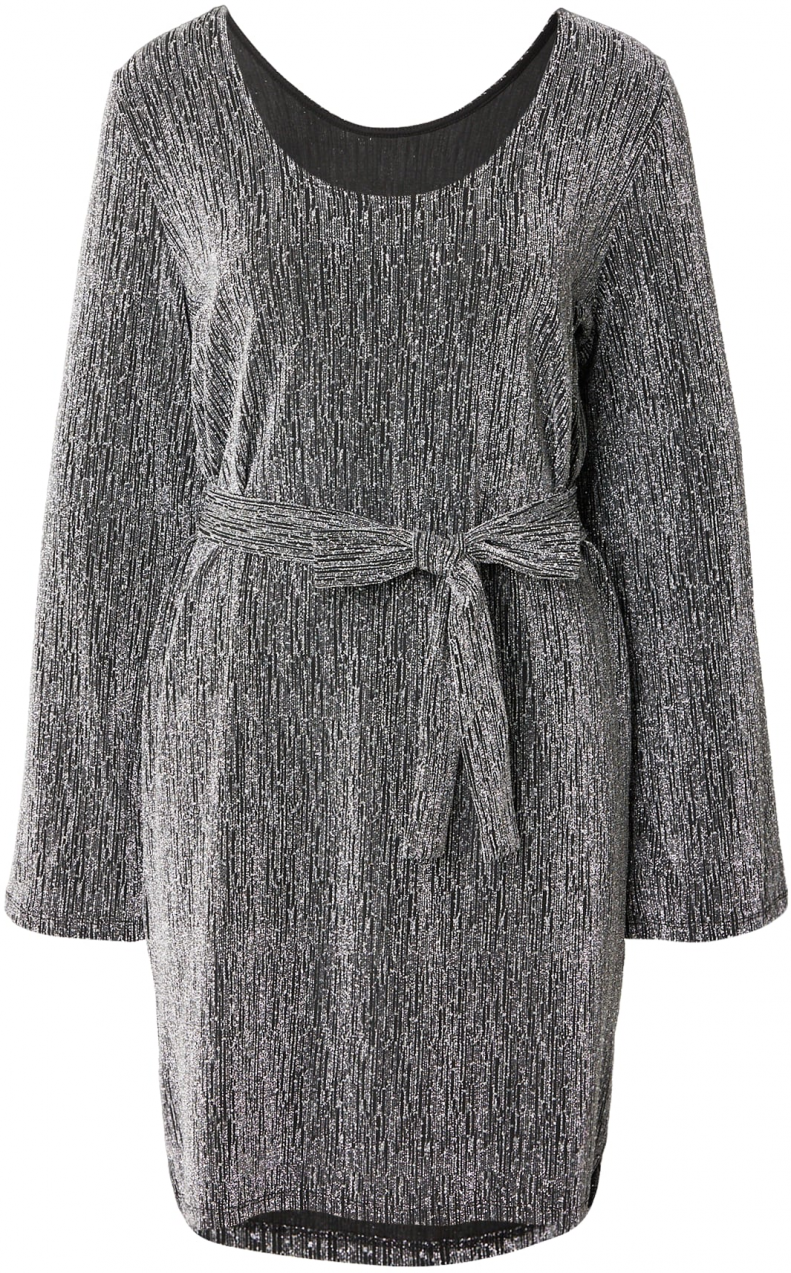 PIECES Šaty 'PCMAEVE'  čierna / strieborná