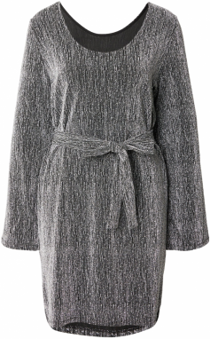 PIECES Šaty 'PCMAEVE'  čierna / strieborná