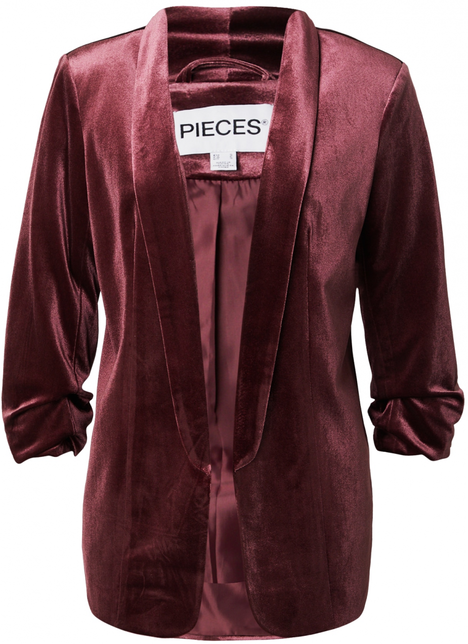 PIECES Blejzer 'PCBOSELLA'  vínovo červená