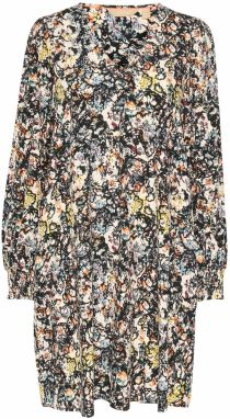 CULTURE Šaty 'CUSika Bello'  svetlomodrá / žltá / čierna / biela