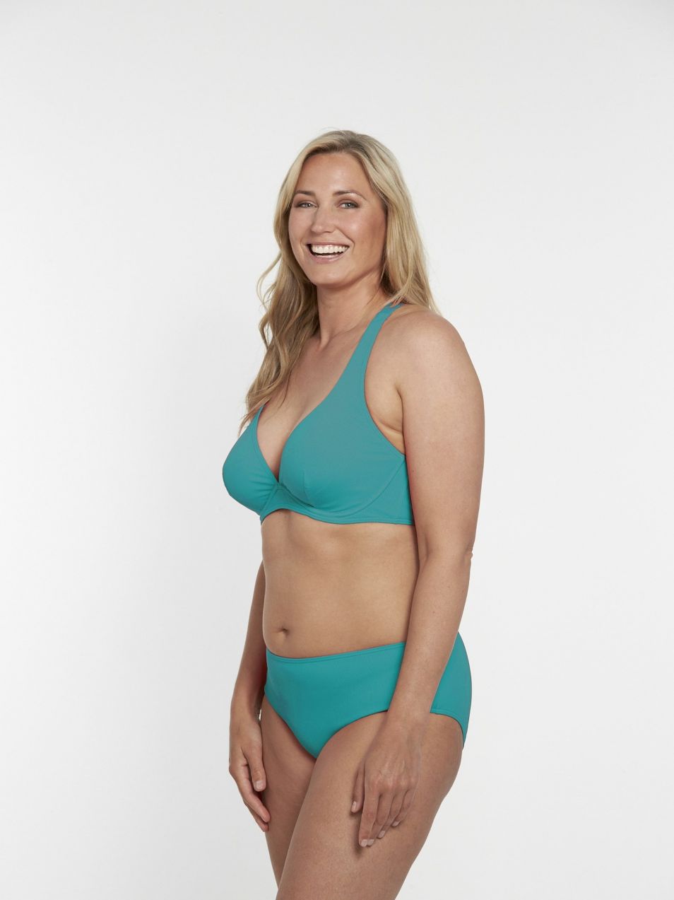 VIVID Bikinový top  modrozelená