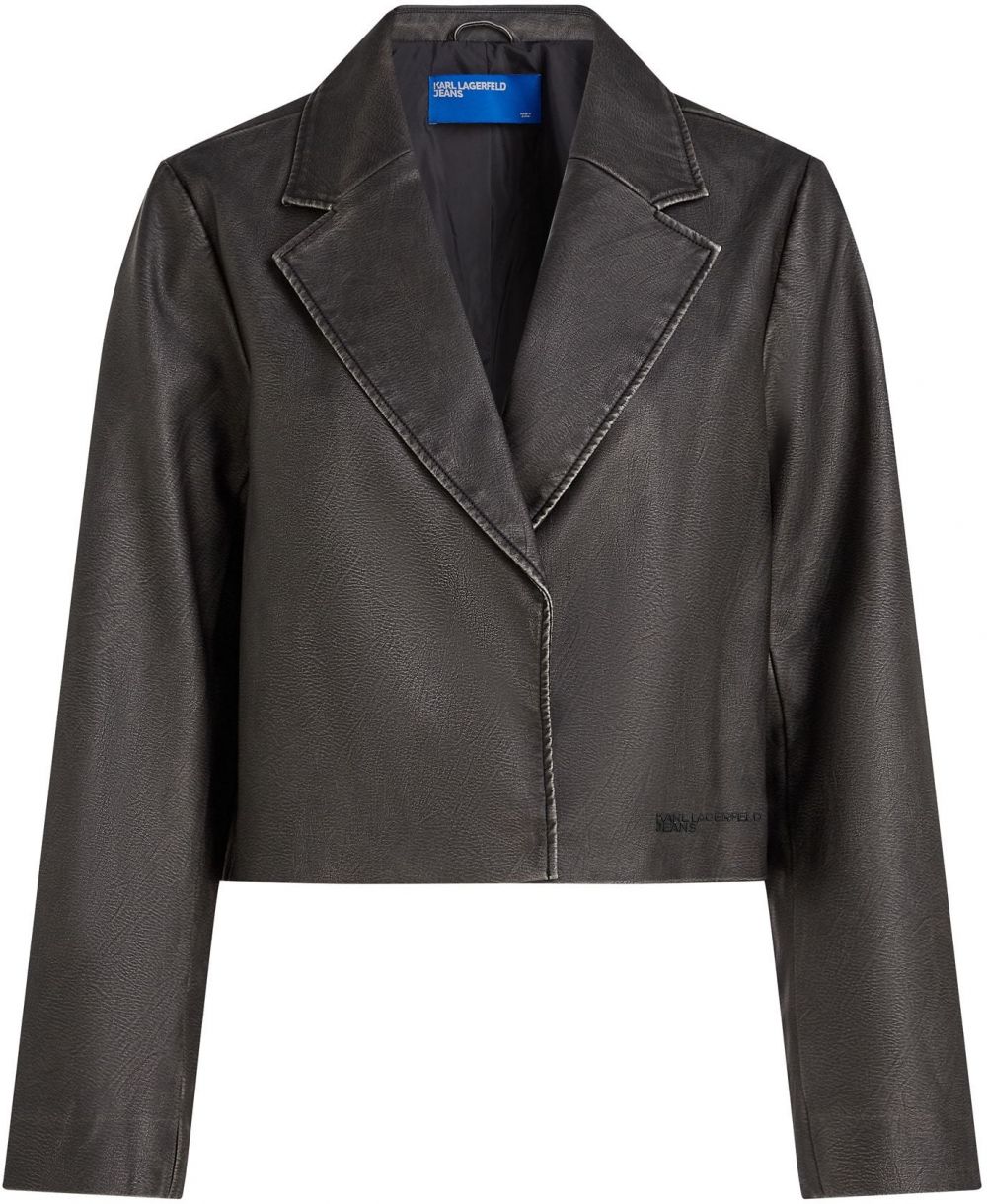 KARL LAGERFELD JEANS Blejzer 'DISTRESSED'  čierna