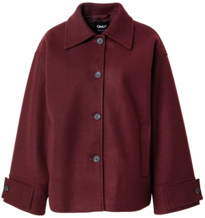 ONLY Prechodný kabát 'ONLAdina'  vínovo červená