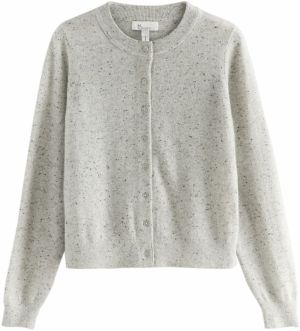 Next Kardigán  sivá melírovaná / čierna