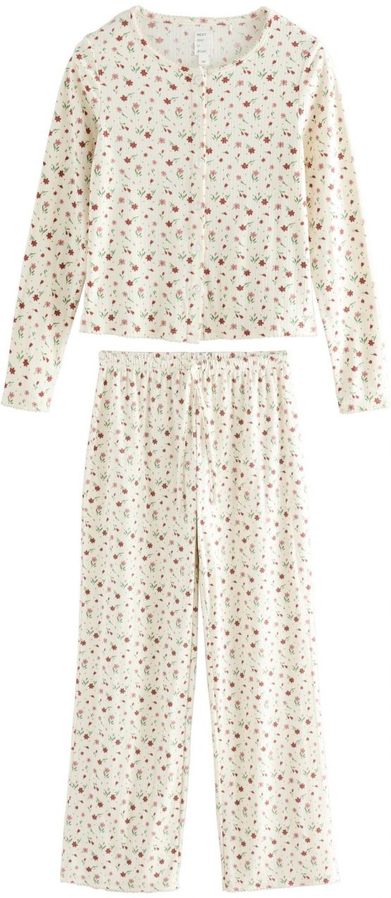 Next Pyžamo  krémová / zelená / staroružová