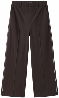 MANGO Plisované nohavice  čokoládová