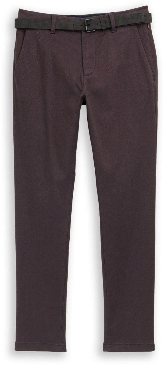 TOM TAILOR Chino nohavice 'Travis'  tmavohnedá