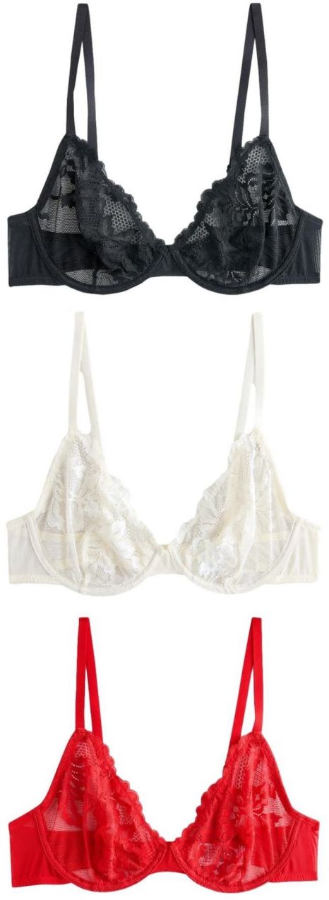 Next Podprsenka  červená / čierna / biela