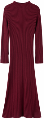 MANGO Pletené šaty 'Kikita'  tmavočervená