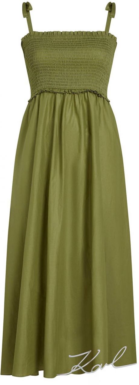 Karl Lagerfeld Plážové šaty 'K/Signatur'  kiwi