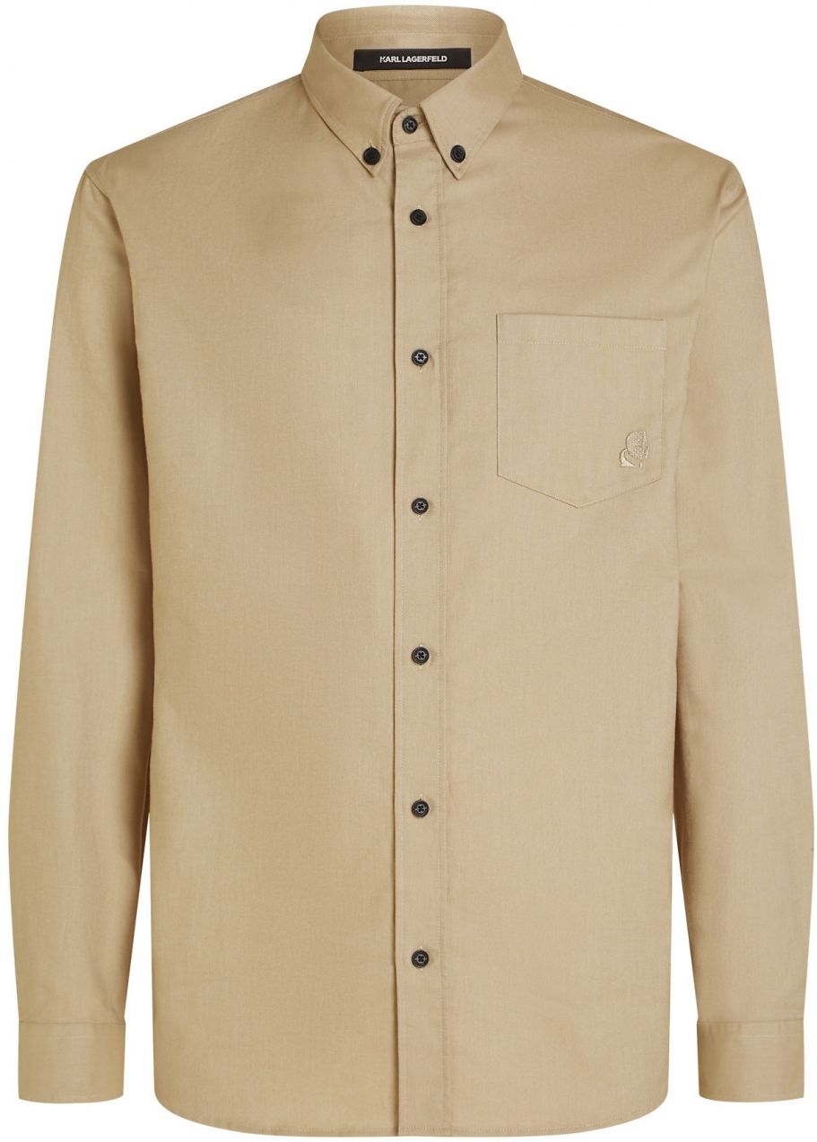 Karl Lagerfeld Košeľa  svetlohnedá
