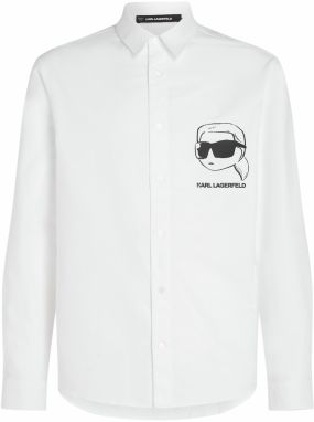 Karl Lagerfeld Košeľa  čierna / biela