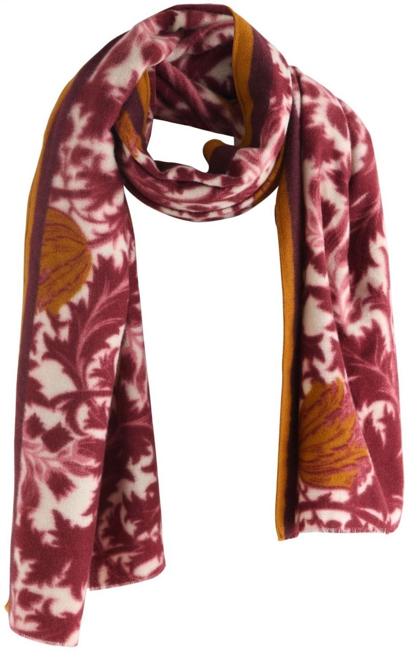 Next Šál  farba lesného ovocia / biela