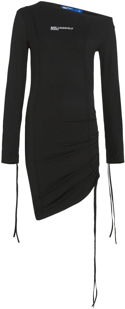 KARL LAGERFELD JEANS Šaty  čierna / biela
