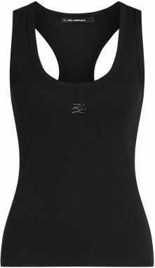 Karl Lagerfeld Top 'Autograph'  čierna / biela