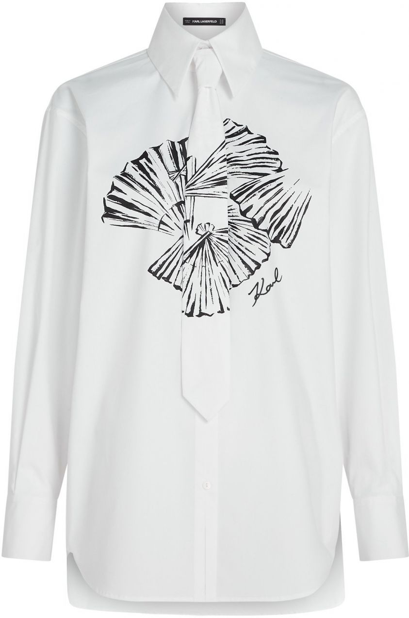 Karl Lagerfeld Blúzka  čierna / biela