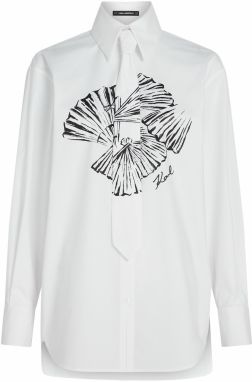 Karl Lagerfeld Blúzka  čierna / biela