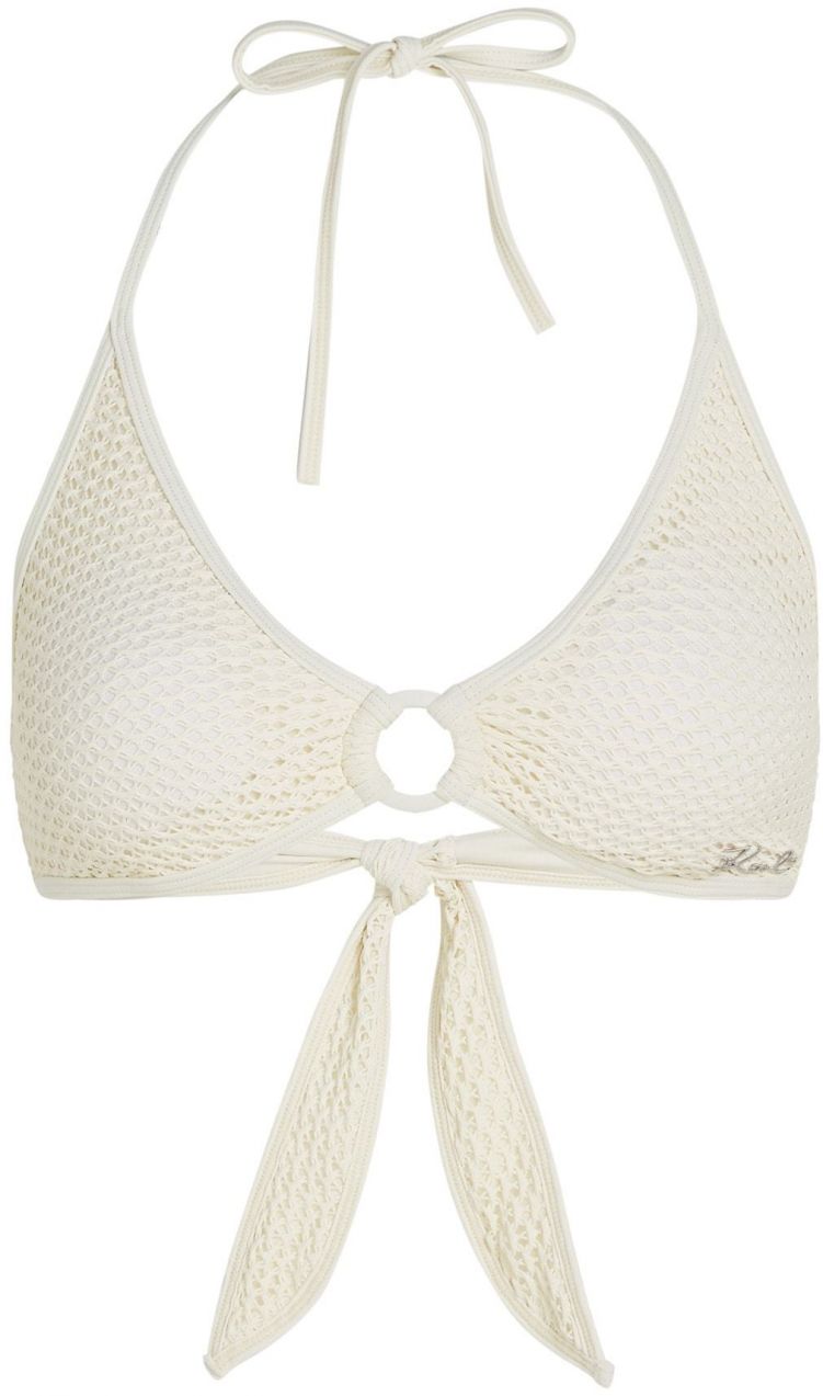 Karl Lagerfeld Bikinový top  krémová