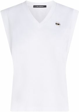 Karl Lagerfeld Tričko 'Ikon'  svetlobéžová / čierna / biela