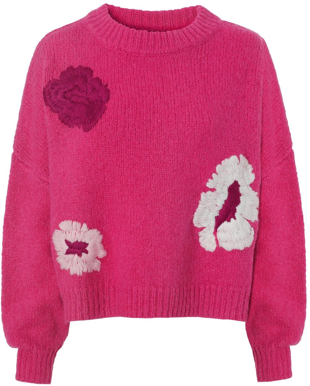 TATUUM Sveter 'Emiko'  purpurová / pastelovo ružová / tmavoružová / biela