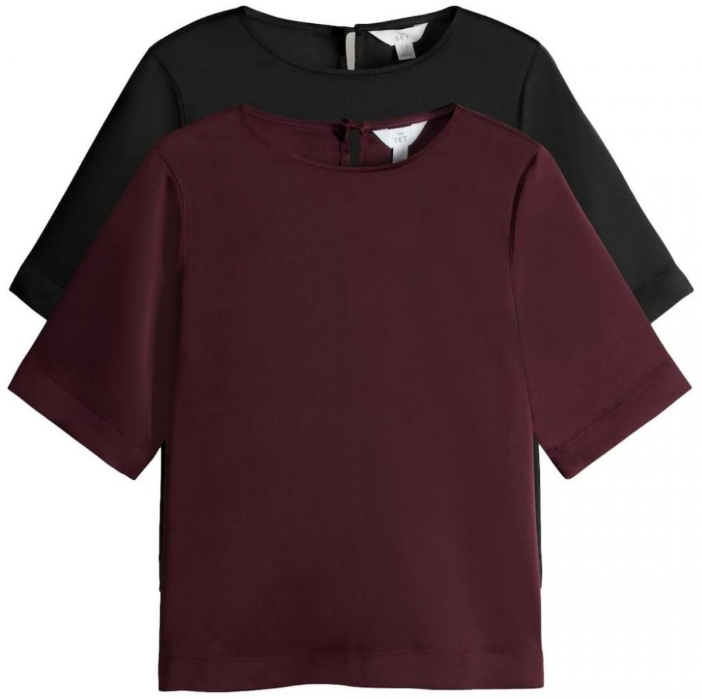 The Set Blúzka  burgundská / čierna