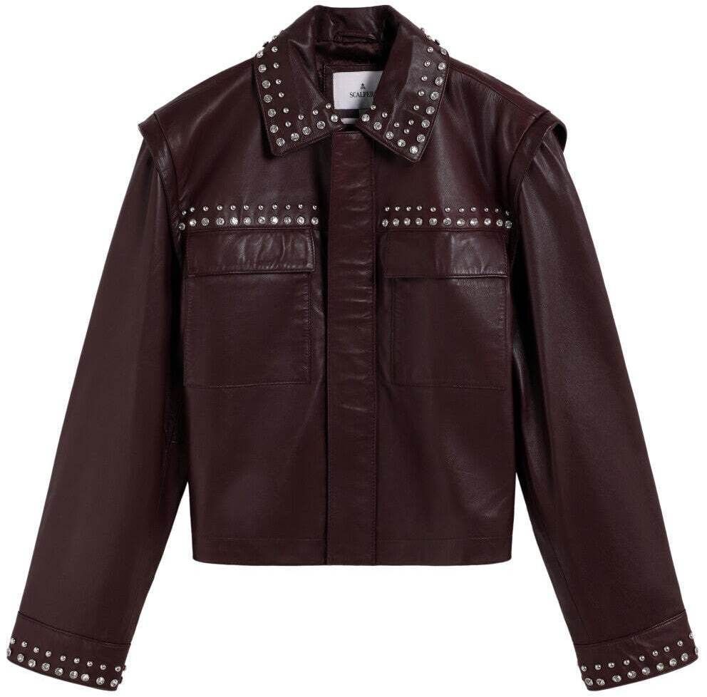 Scalpers Prechodná bunda  vínovo červená