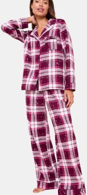 Lipsy Pyžamo  ružová / burgundská / biela