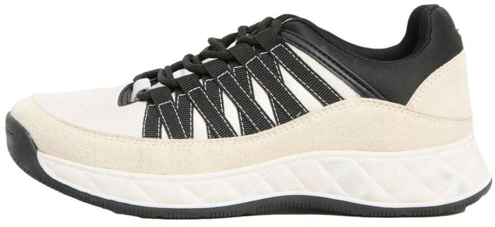 Lipsy Nízke tenisky  krémová / čierna / biela