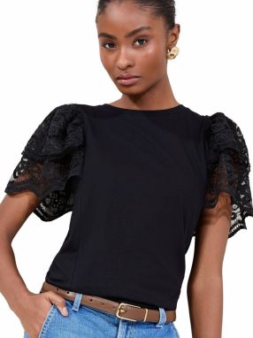 Lipsy Tričko  čierna