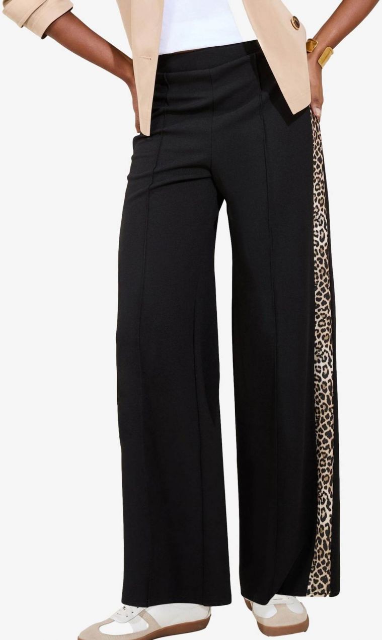 Lipsy Nohavice  nebielená / svetlobéžová / čierna