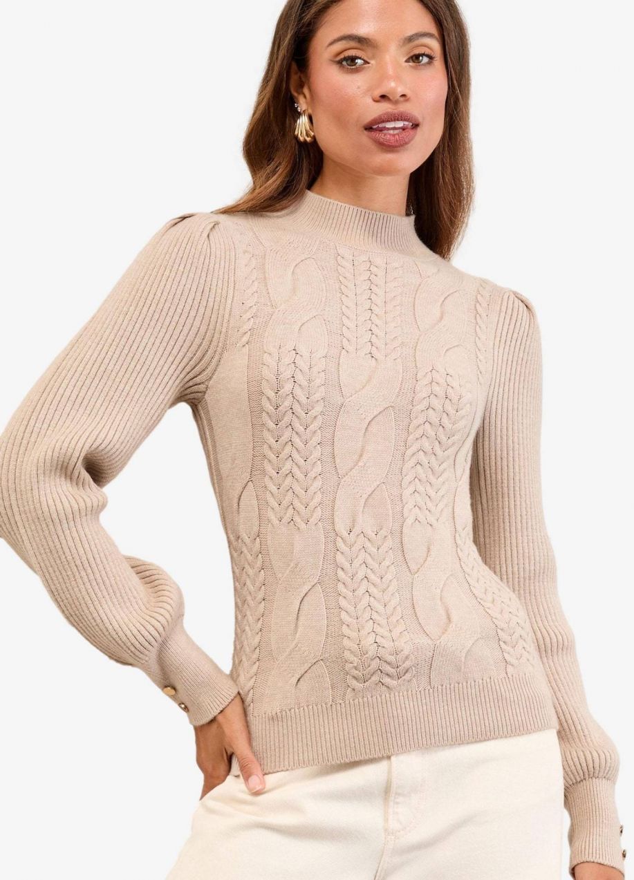 Lipsy Sveter  béžová