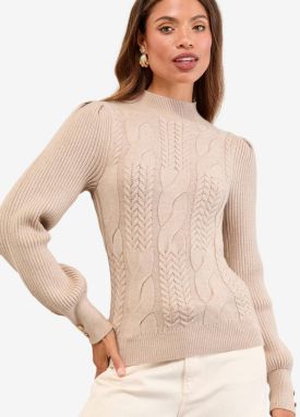 Lipsy Sveter  béžová