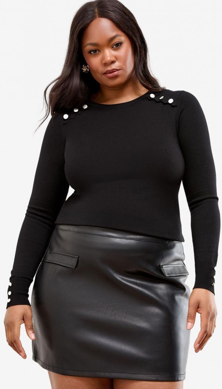 Lipsy Sveter  čierna