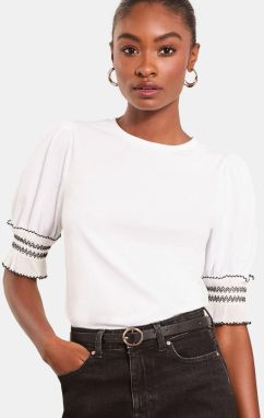 Lipsy Tričko  čierna / biela