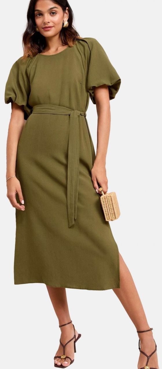 Friends Like These Šaty  olivová