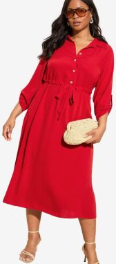 Friends Like These Košeľové šaty  červená