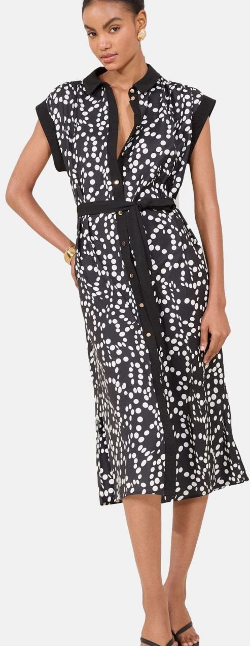 Lipsy Šaty  čierna / biela